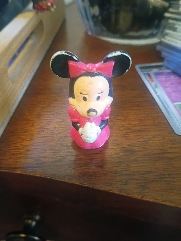 VTG Minnie Mouse Plastic Arco Figurine Figure 1990s Toy Piece Playset Part D16