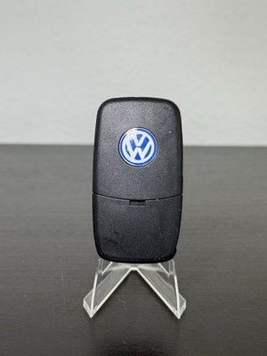 Volkswagen OEM Flip Key Fob Remote Control 3 Button With VW Keychain Pre-Owned 