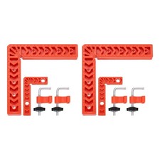 4Pcs Corner Clamp 90 Degree Right 3/8 Inch Angle Clamp Set, Orange