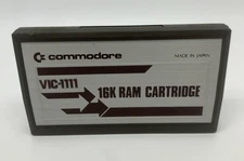 Nice Used Original Commodore VIC-20 Model VIC-1111 16K Ram Cartridge - Japan PC