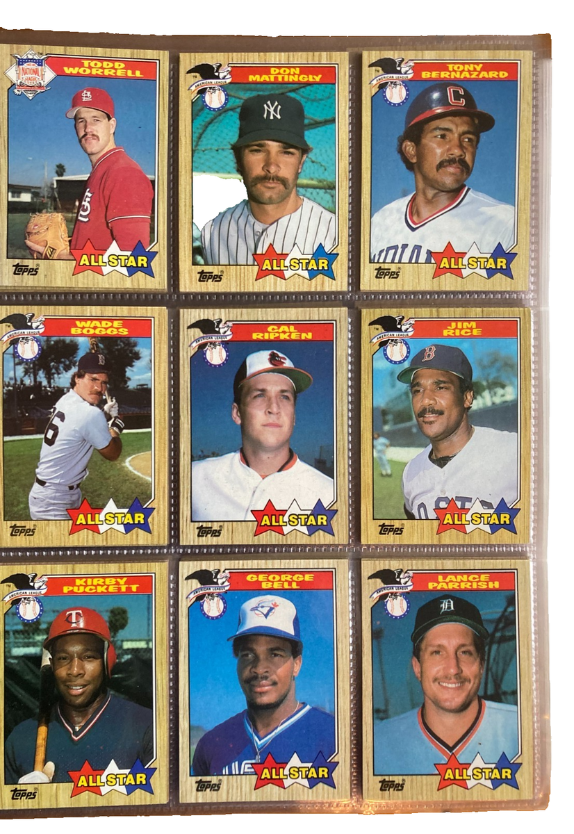 1987 Topps Baseball Complete Set & Complete Traded Set in Album