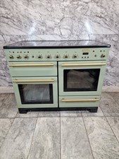 RANGEMASTER INDUCTION 110 COOKER  RANGE COOKER 100CM IN MINERAL GREEN AND GOLD