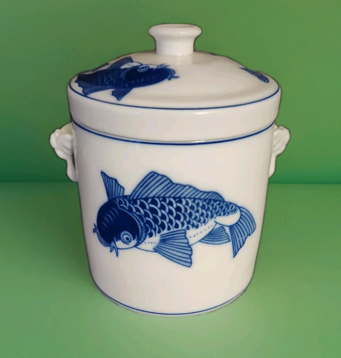 Porcelain White Kitchen Cookie Jars for sale | eBay