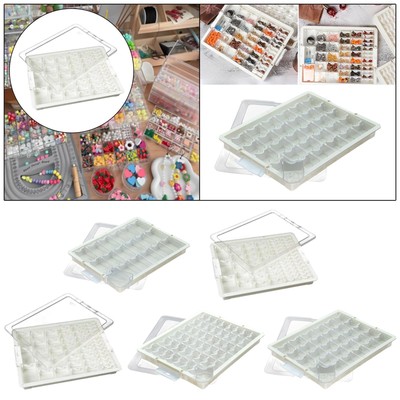 Perlen Vorratsdose Tragbar mit Fächern Zubehör Perlen Organizer Box für