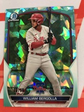 2023 Bowman Chrome Sapphire Edition #BCP-232 William Bergolla Prospects Aqua /99