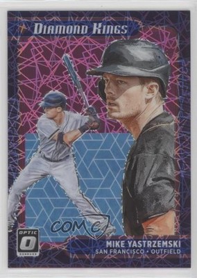 2021 Donruss Optic Diamond Kings Pink Velocity Prizm 57/249 Mike Yastrzemski aw2