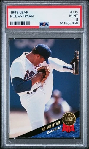 1993 Leaf Nolan Ryan #115 Texas Rangers HOF PSA 9