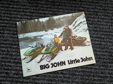 JOHN DEERE Original 1977 SNOWMOBILE CATALOG B...
