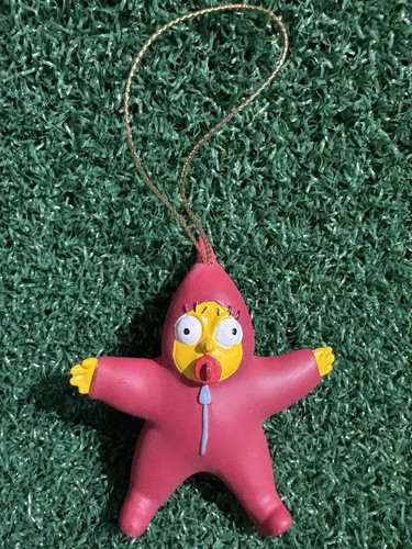 Rare 2003 THE SIMPSONS Maggie Simpson Red Star Christmas Ornament - Picture 2 of 3