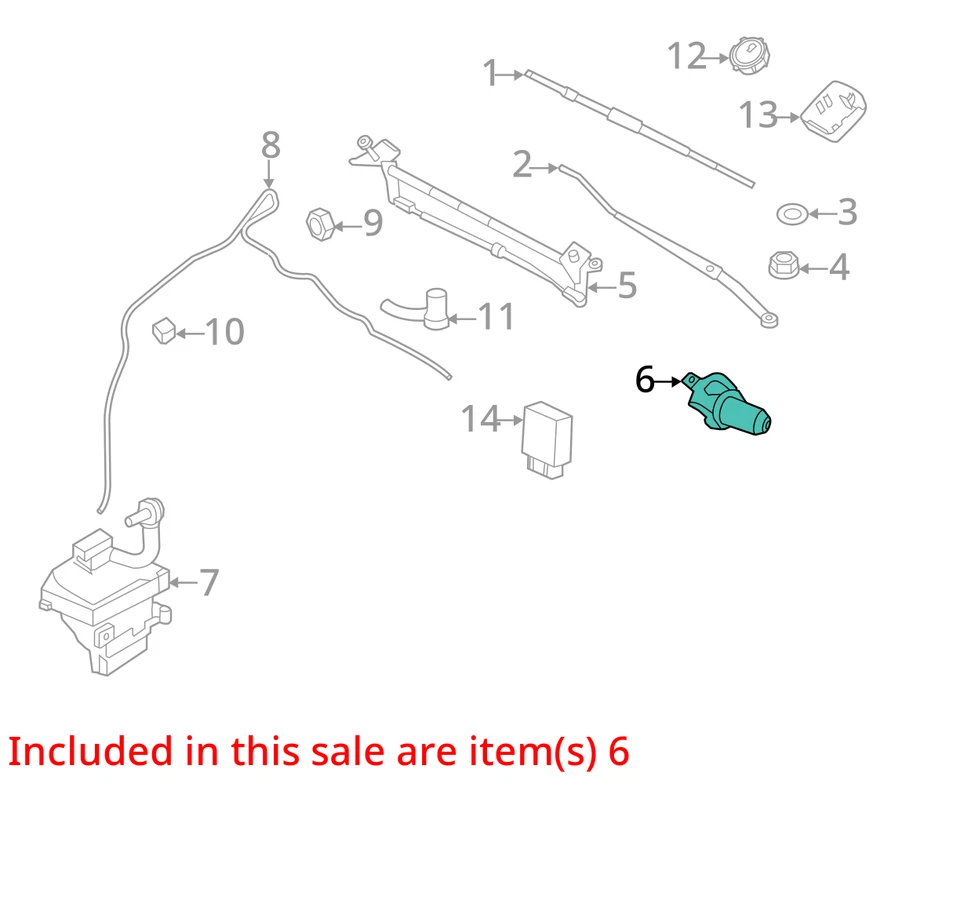 Motor limpiaparabrisas solo se adapta 06-12 FUSION 1962778 Foto 3 de 4