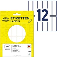 Avery Zweckform Etiketten 3340 Weiß 62,0 X 19,0 Mm, 392 Etiketten