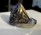 ****Estate Find Unique WW2 Vintage Creed Sterling Silver Episcopal Signet Ring ￼ — photo 4
