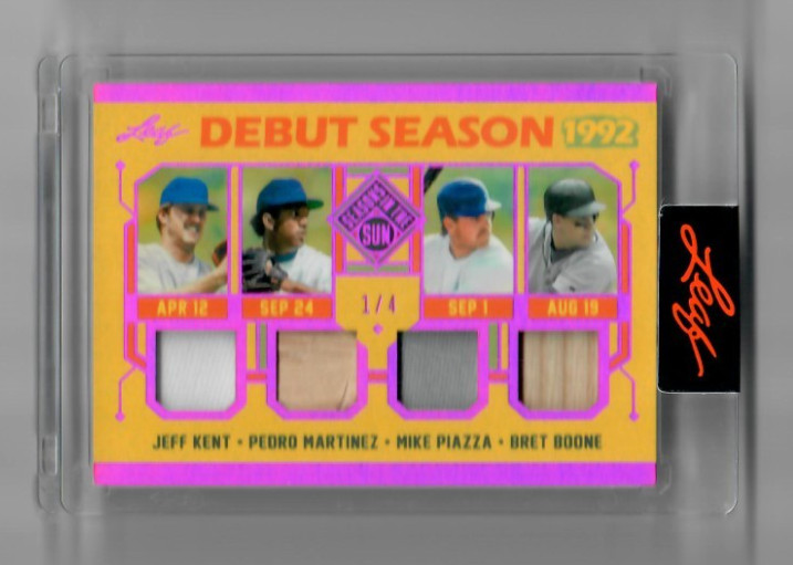 2026 Leaf Seasons in the Sun DEBUT SEASON 1992 JERSEY RELIC #1/4 Piazza Pedro