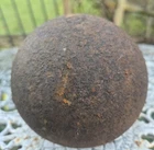 New Listing12 LB Antique Solid Iron Cannon Ball, Civil War Era 4.5" Dia. From Old Estate