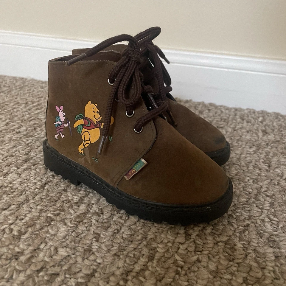 Винтажные детские сапоги Winnie The Pooh размер 1 Disney Pooh Piglet - Изображение 2 из 4