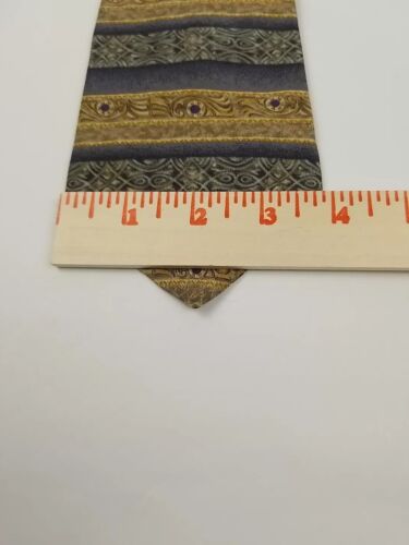 Stafford Executive Herren 100 % Seide Krawatte grau Streifen geometrisch klassisch 60 Zoll - Bild 3 von 6