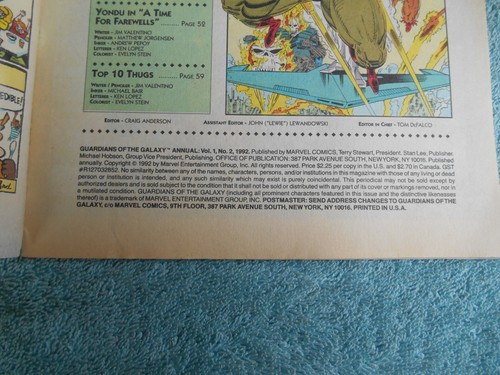 VINTAGE GUARDIANS OF THE GALAXY PART 4 #2 VOL.1 1992 MARVEL COMIC BOOK - Imagen 6 de 13