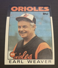 1986 Topps - #321 - Earl Weaver - Baltimore Orioles - Manager