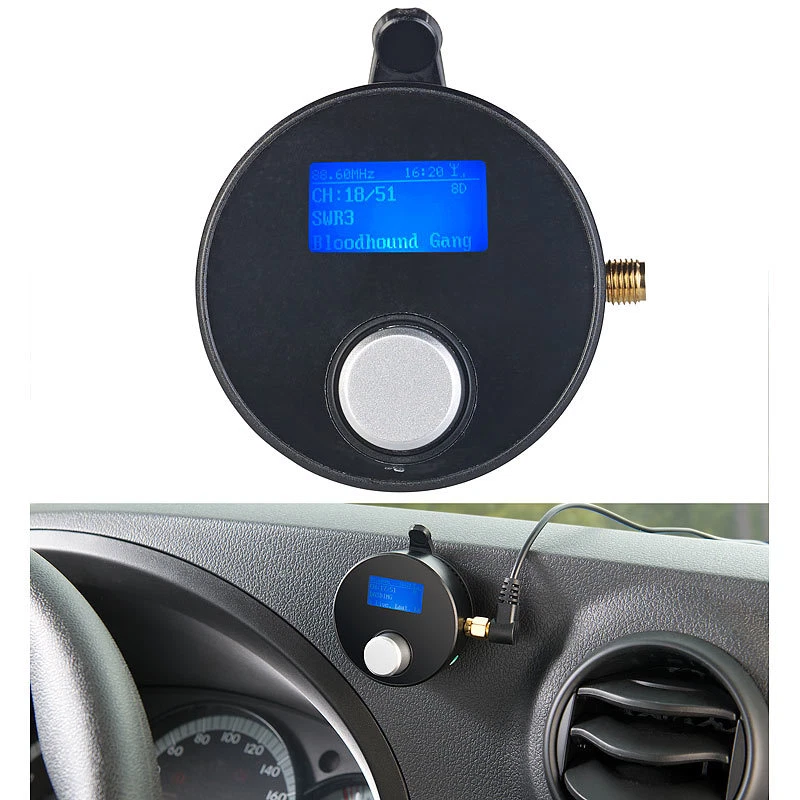 auvisio DAB+/DAB-Empfänger mit FM-Transmitter, AUX-Audioausgang, für Kfz/HiFi - Bild 3 von 4