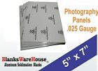 5" x 7" Photo Sheet Aluminum Sublimation Blanks, white, square corners 20 Pcs