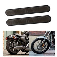 2x Pegatina reflector horquilla delantera trasera humo motocicleta patas inferiores apta para Harley