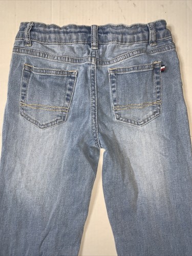 Preowned- Tommy Hilfiger Distressed Slim Stretch Denim Jeans Girls (Size 10) - Picture 6 of 8