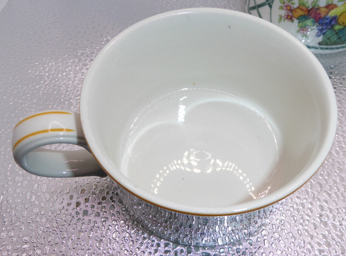 2 Villeroy & Boch Porcelain BASKET Flat Teacups Coffee Cups ExCnd W-Germany 1748 - Picture 2 of 12