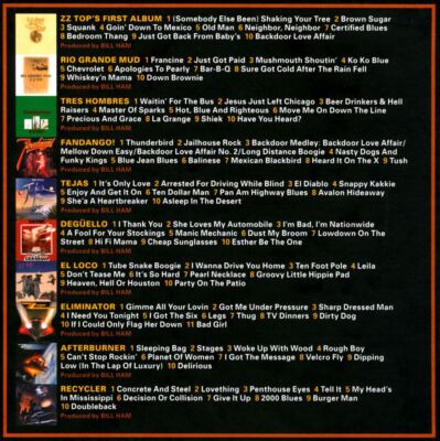 ZZ TOP COMPLETE STUDIO ALBUMS 1970-1990 NEW CD