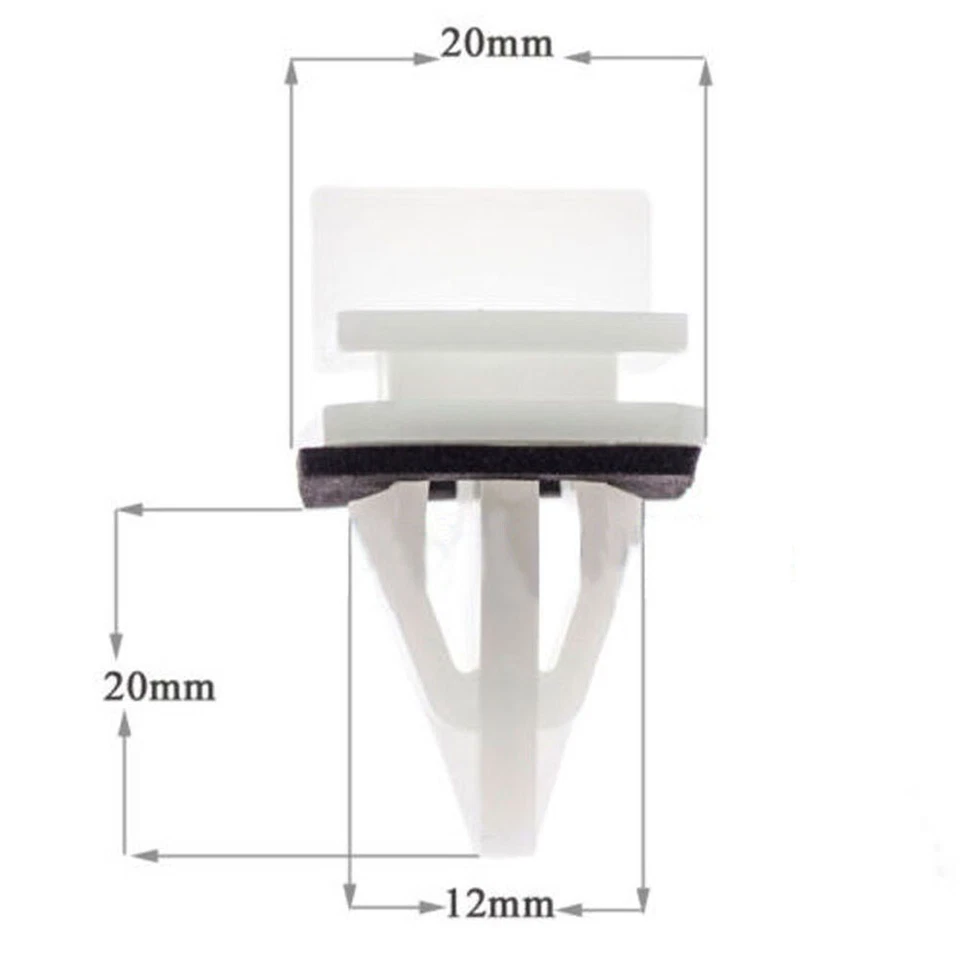 Clips de ajuste de montaje en panel de sellado de alféizar de faldón lateral de 30 piezas para Acura Honda Accord Civic Foto 4 de 4