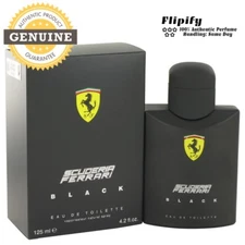 Ferrari Scuderia Black Cologne 1 oz / 2.5 oz / 4.2 oz EDT Spray for MEN