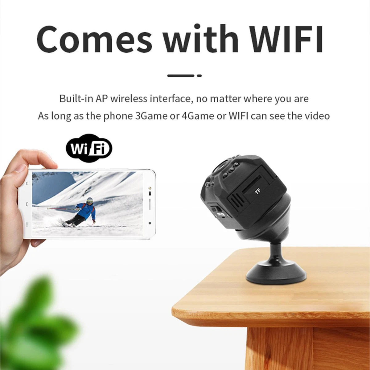 Portable Camera 1080P Camera for Car Indoor Outdoor