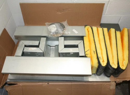 Dayton Adjustable Square Roof Curb 4C455, 32-1/2 to 41" OD, 6-3/8" Height 