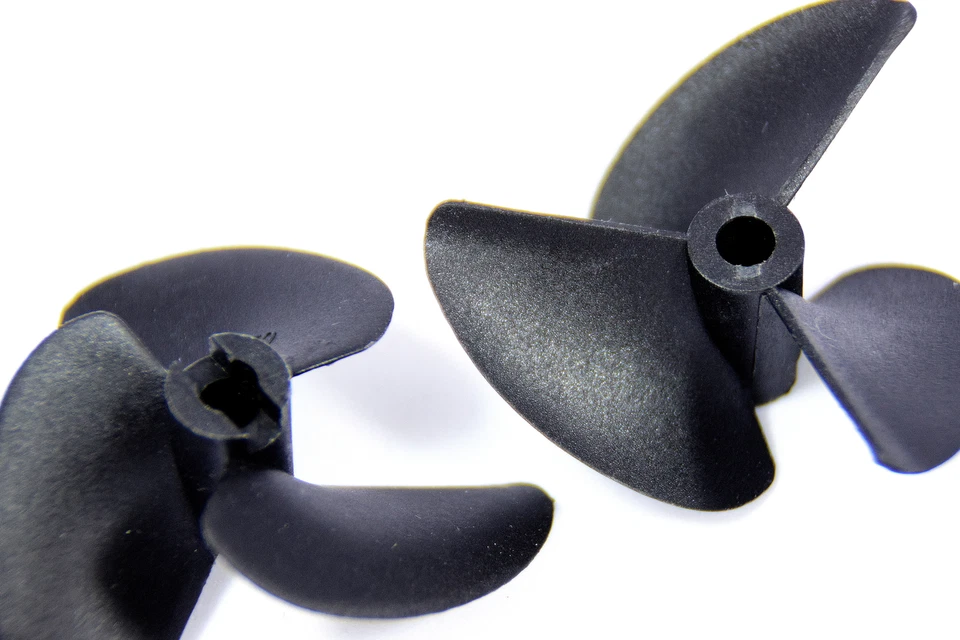 2x Schiffsschraube Bootspropeller Propeller Motorboot RC Modellbau 52mm 3-Blatt - Bild 3 von 3