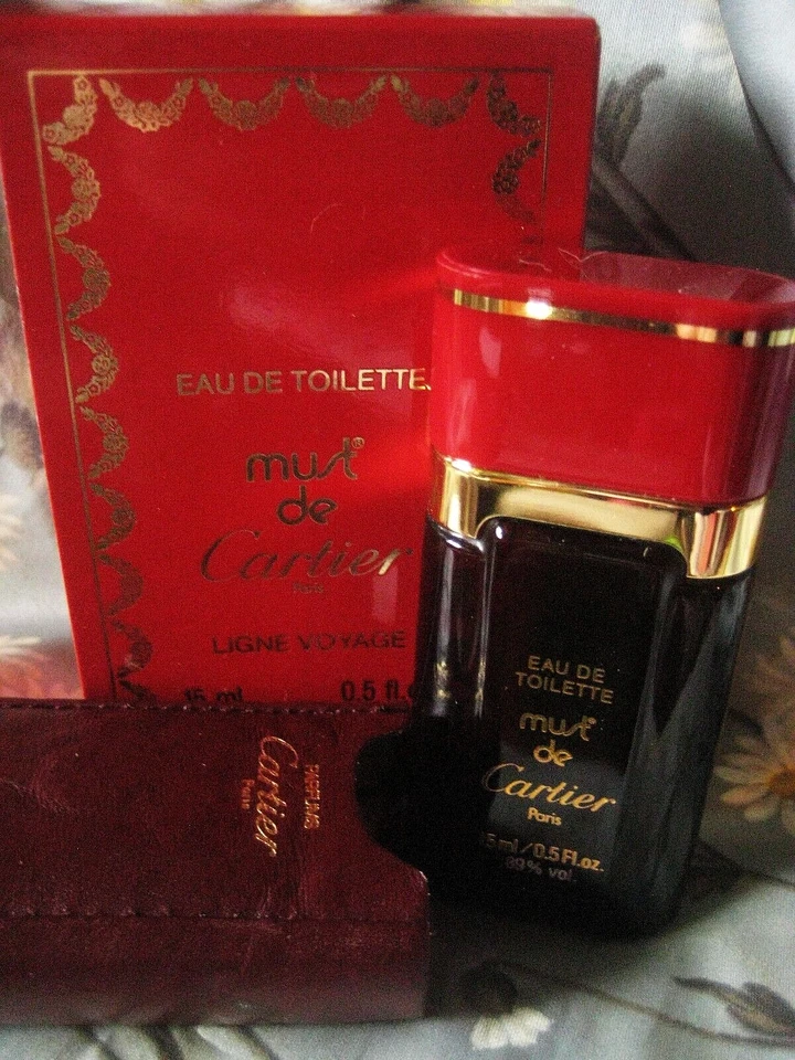 Parfum 🎆 Must de Cartier Eau de Toilette 15ml Leder - Etui Ligne Voyage OVP neu - Bild 1 von 1