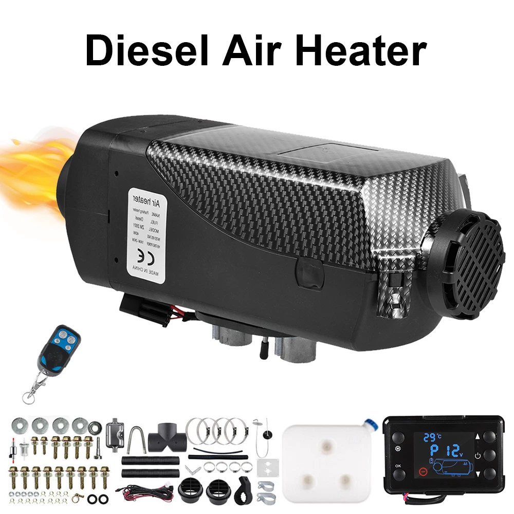 12V 8KW Air Diesel Night Heater 8KW Remote LCD Monitor For Car Truck Motor  Boat | eBay