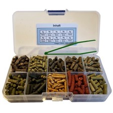 Food Sticks Set Medium / 80g = 10x8g + Tweezers / Shrimp Shrimp Sticks Food