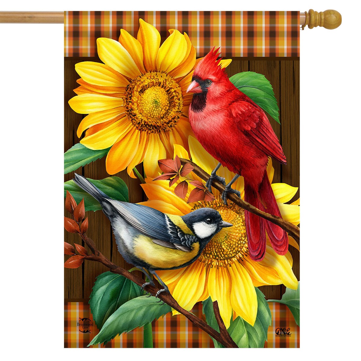 秋山花　「THE 3 BIRDS AND A FLAG」 秋山花 「THE 3 BIRDS AND A FLAG」