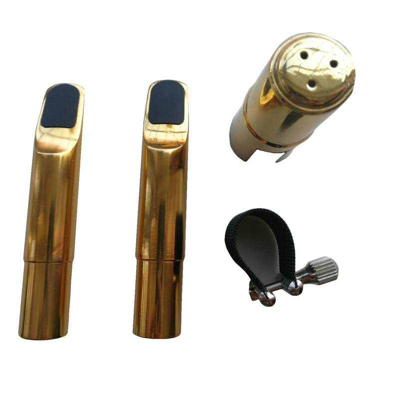 Handmade Copper Alto Saxophone Mouthpiece Double Buffer # 5-9 w/Ligature 1PC NEW