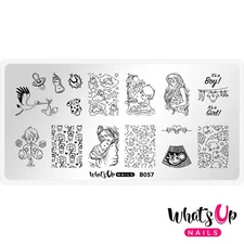 Whats Up Nails B057 The Gift of Life Stamping Plate For Stamped Nail Art Design