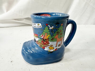 VINTAGE KOLNE 2005 SANTA BOOT SOUVENIR WEIHNACHTSMARKT TASSE TASSE GLAS SCHUH