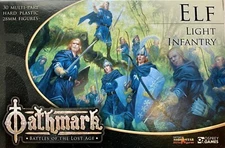 Oathmark Elf Light Infantry 28mm New • 1 Sprue • 5 Minis • Osprey Northstar