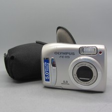 Olympus Digital Camera FE-115 5.0MP Silver Tested