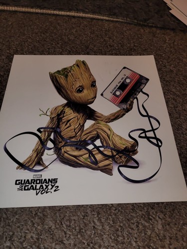 HMV Werbedruck 12""x12"" Ex-Display GAURDIANS OF THE GALAXY GROOT