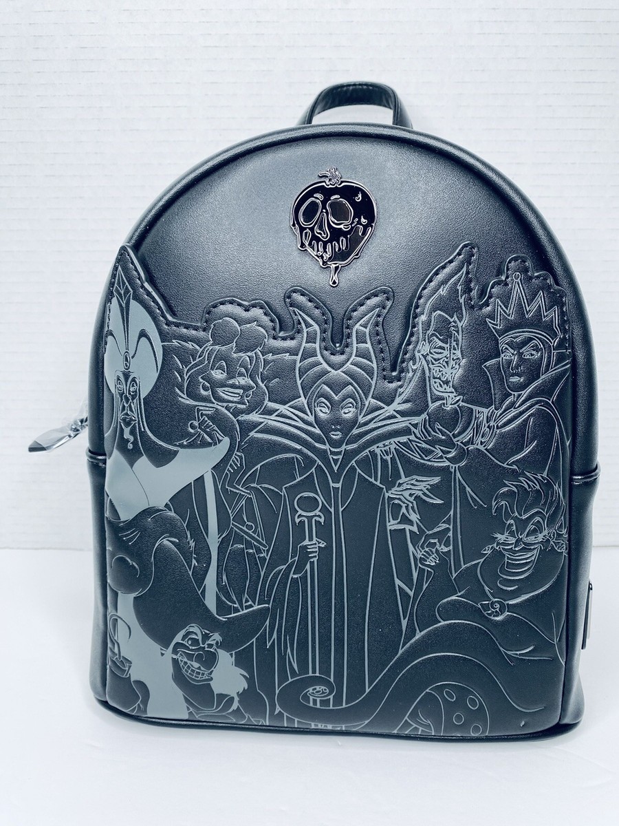 Loungefly Disney Villains Full Cast Mini Backpack NWT