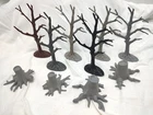 Vintage Marx Playset Plastic Dead Trees and Tree Stumps Collection