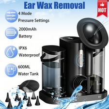 2000mAh Fast Charge Ear Cleaner - IPX7 Electric Ear Wax Removal Irrigation Kit