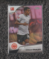 2022-23 Topps Chrome Bundesliga Ansgar Knauff Pink Wave REF 38/75