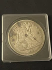 1841 Seated Liberty $1 Silver Dollar Coin Circulated Silver