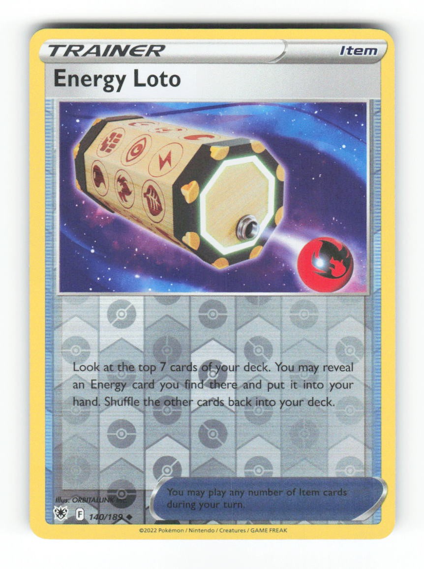 Energy Loto 140/189 Uncommon Astral Radiance Pokemon Reverse Holo Near Mint