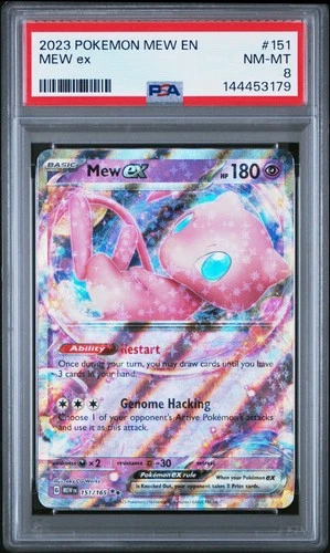 2023 POKEMON MEW EN-151 #151 MEW EX PSA 8